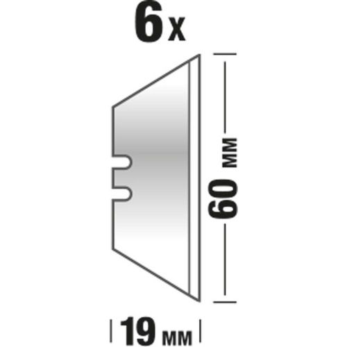 Nož za zaštitu trapezoidnog noža s rezačem kablova, 160 mm kwb 013310 1 St. slika 2