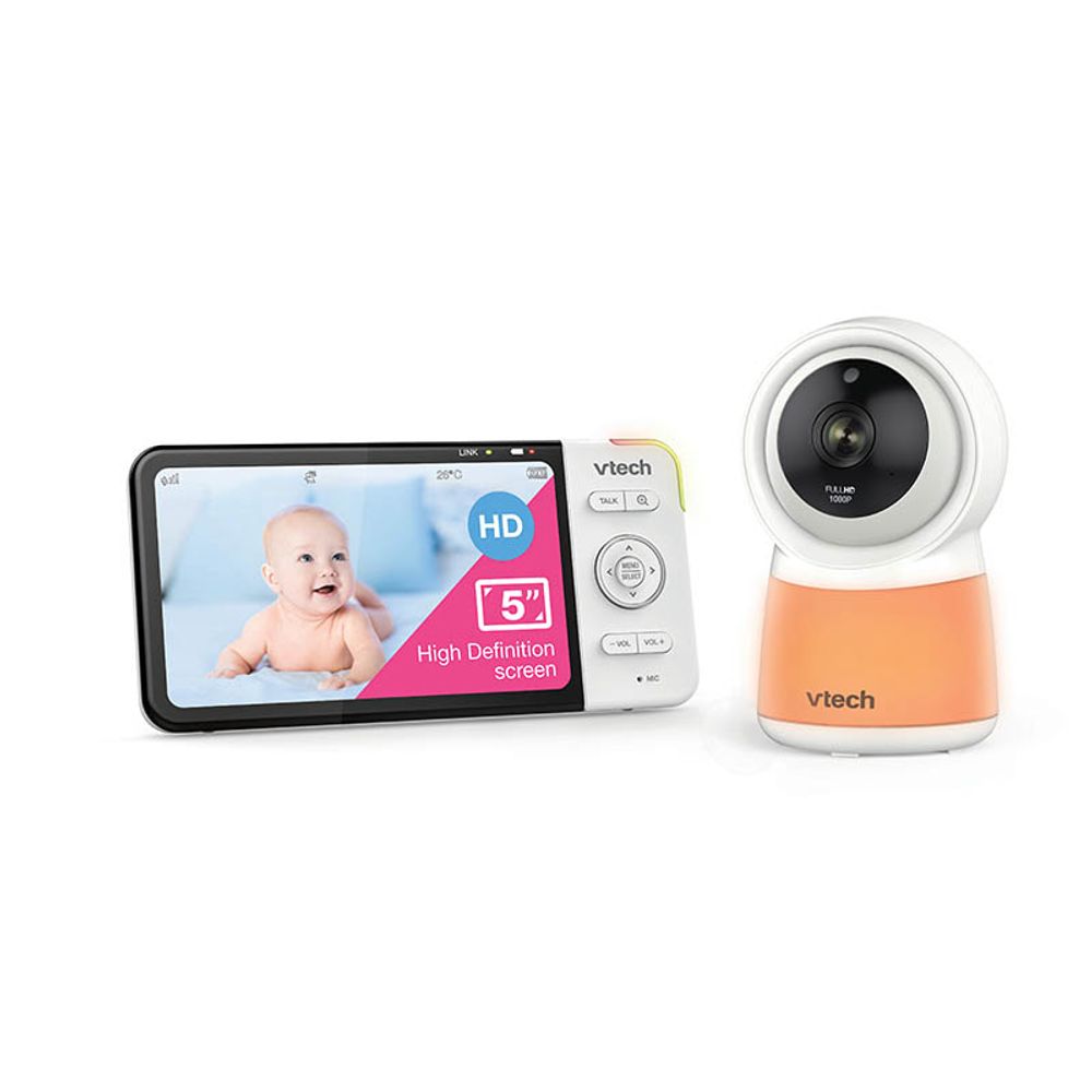 VTech Video Baby Monitor 5″ Smart sa noćnim svjetlom i melodijom RM5754HD slika 1