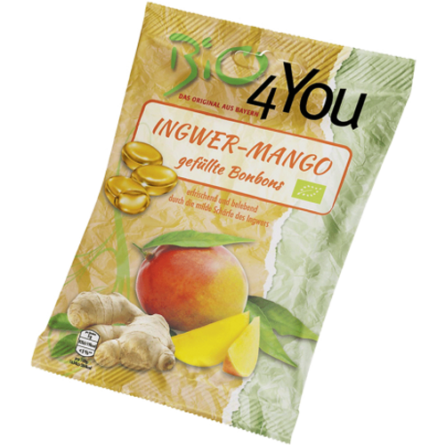 BIO4YOU Bombon đumbir mango BIO 75g slika 1