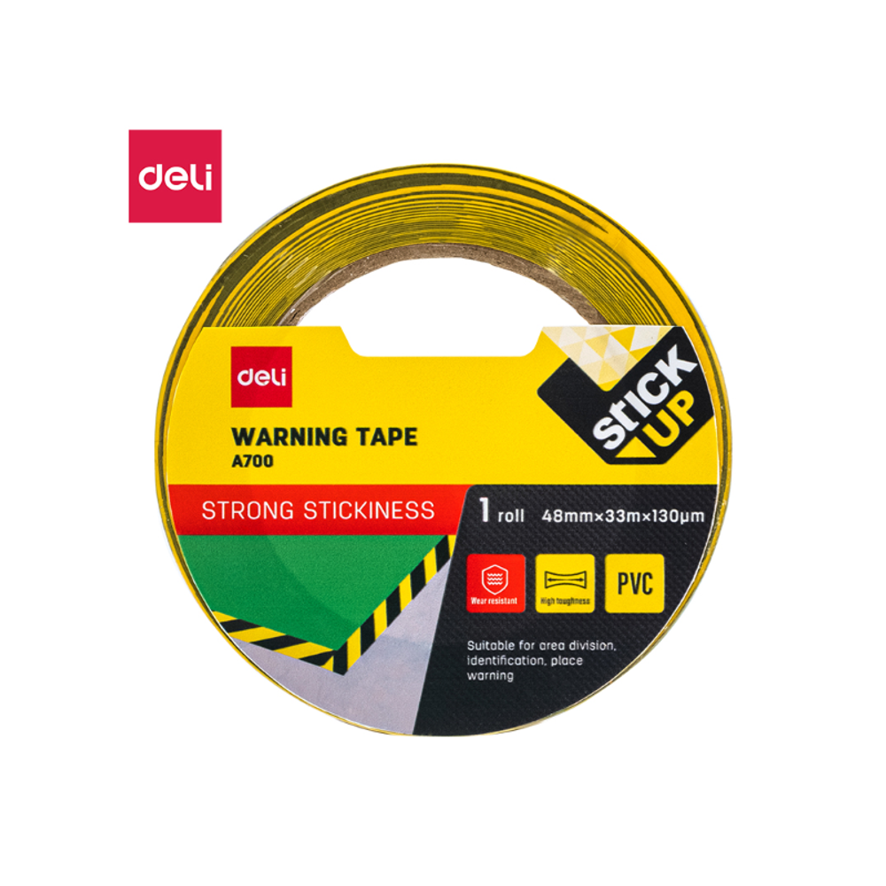 Traka žuto crna Deli 48mm*33m*130mic EA700 slika 1