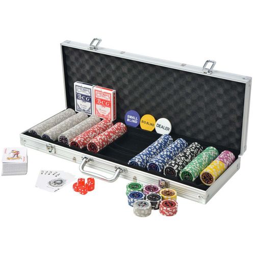 Set za Poker s 500 Laserskih Žetona Aluminijum slika 5