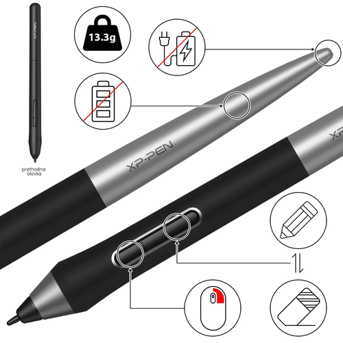 XP-Pen Deco Pro M Grafička tabla slika 5