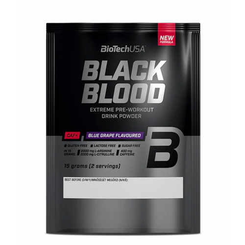 BioTech USA Black Blood + Caffeine 15g Grožđe slika 1