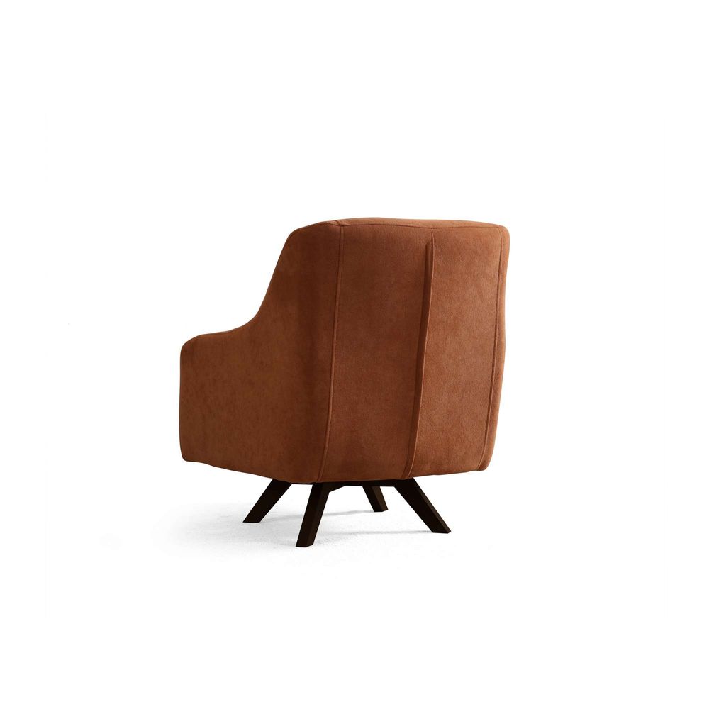 Wing Chair Hera - Narandžasta i Crna slika 5