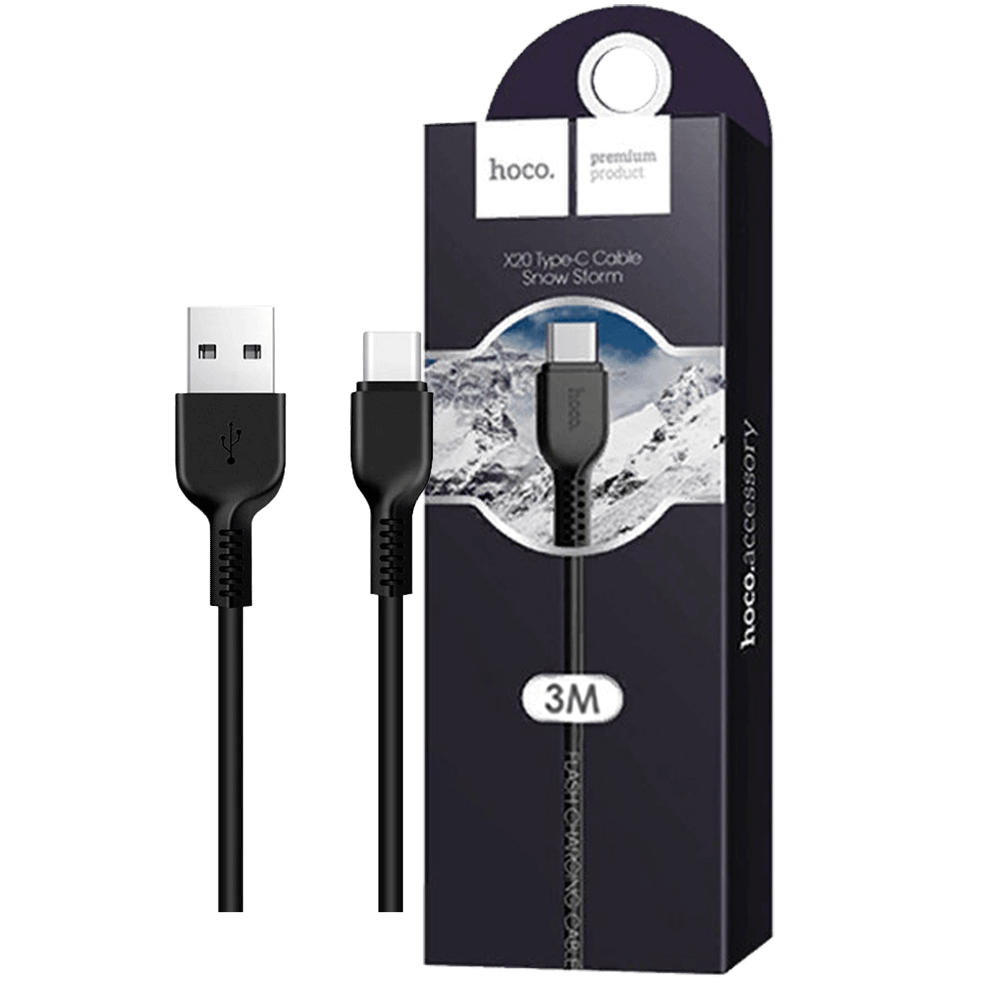 hoco. USB kabl za smartphone , USB type C, dužina 3 met. - X20 Flash type C 3m slika 1