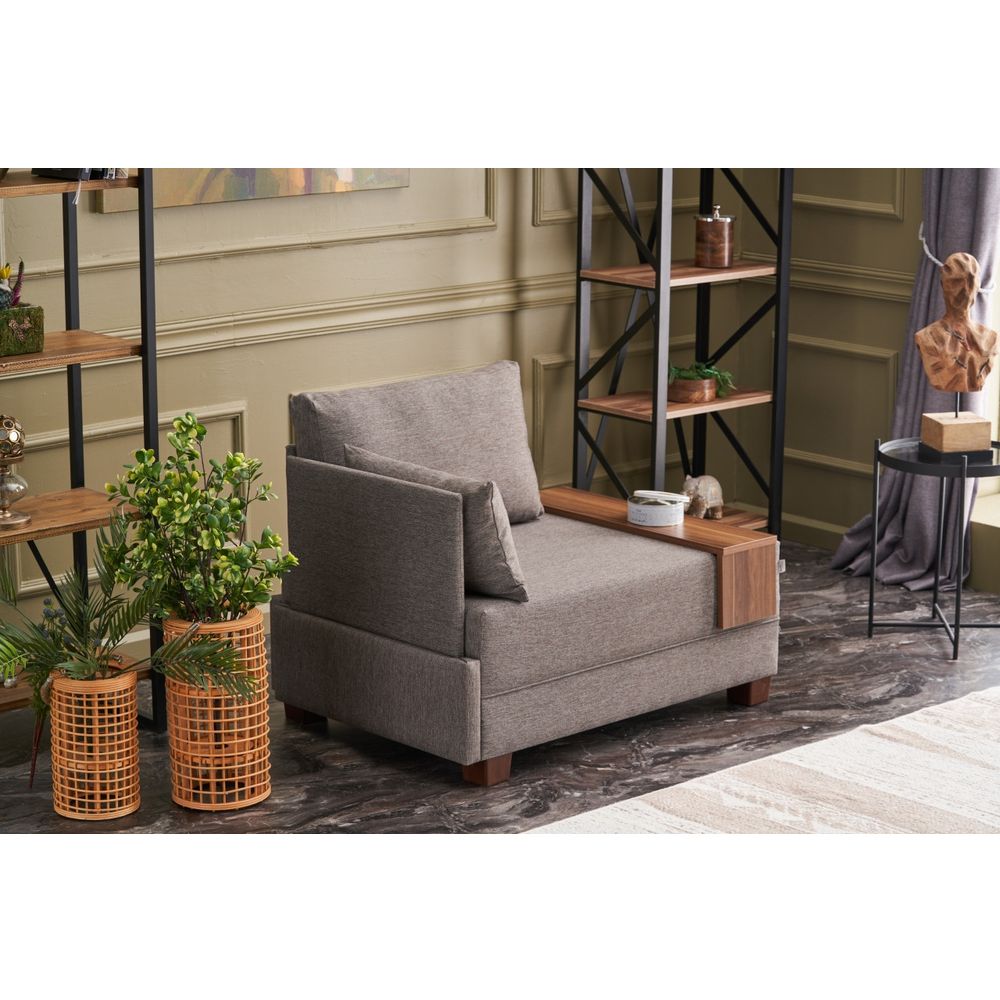Fly Left - Smeđi Sofa za Jednu Osobu slika 2
