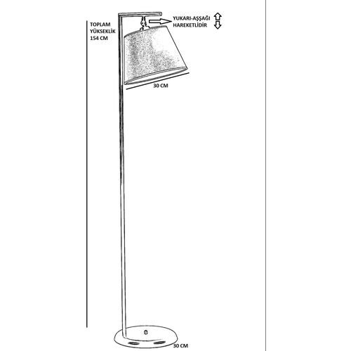 Smart 8733-5 Black
Red Floor Lamp slika 3