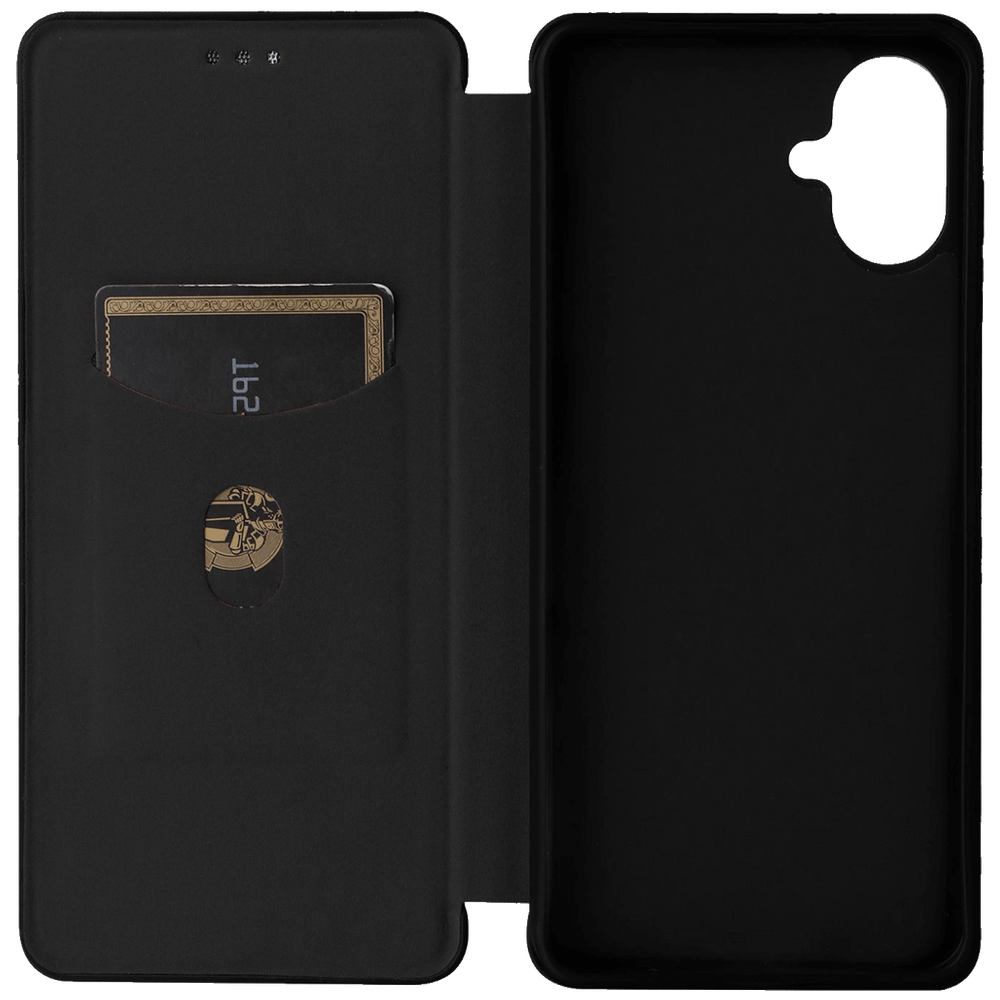 NN-Su Futrola preklopna za Samsung A07, koža, crna - Galaxy A07 Flip Leather Phone Case slika 4