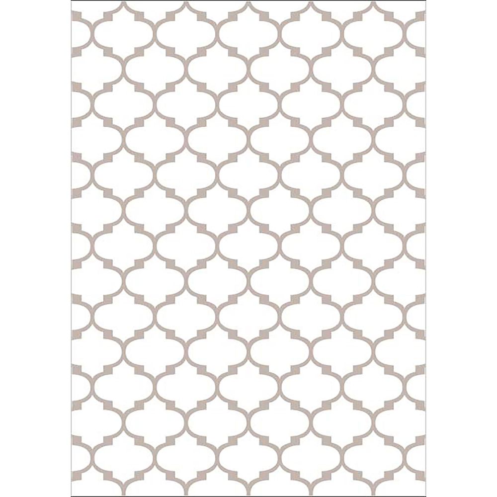 WOOKECE304 Bijelo-Bež Tepih (180 x 280 cm) slika 2