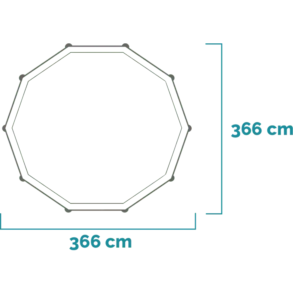Intex bazen Metal Frame 366 × 76 cm, 28210NP slika 4