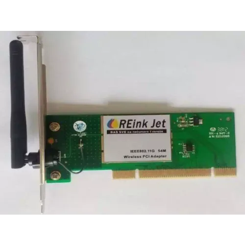 Wifi mrežna kartica ReinkJet PCI 2,4GHz 54Mbps B/G Atheros RWL548P sa ugradjenom fiksnom antenom slika 1