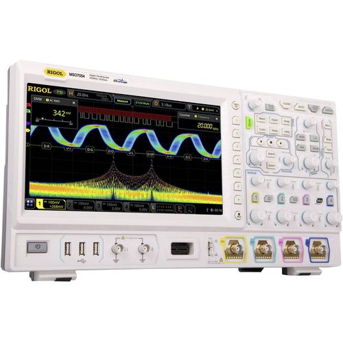 Rigol MSO7054 digitalni osciloskop 500 MHz 10 GSa/s 500 Mpts mješoviti signal (mso), multimetar-funkcije slika 2