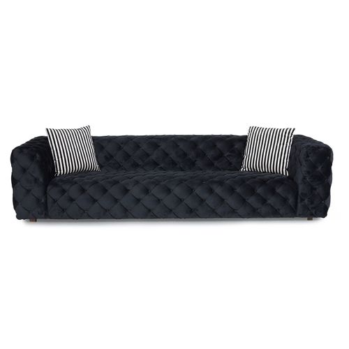 Zeus Crni Sofa sa 4 Mesta slika 1