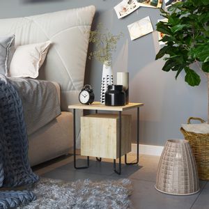 Woody Fashion Noćni ormarić, hrast, Acres Nightstand - Oak