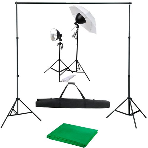 Oprema za fotografski studio sa setom svjetiljki i pozadinom slika 1