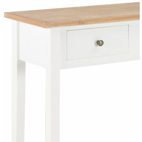 280053 Dressing Console Table White 79x30x74 cm Wood slika 15