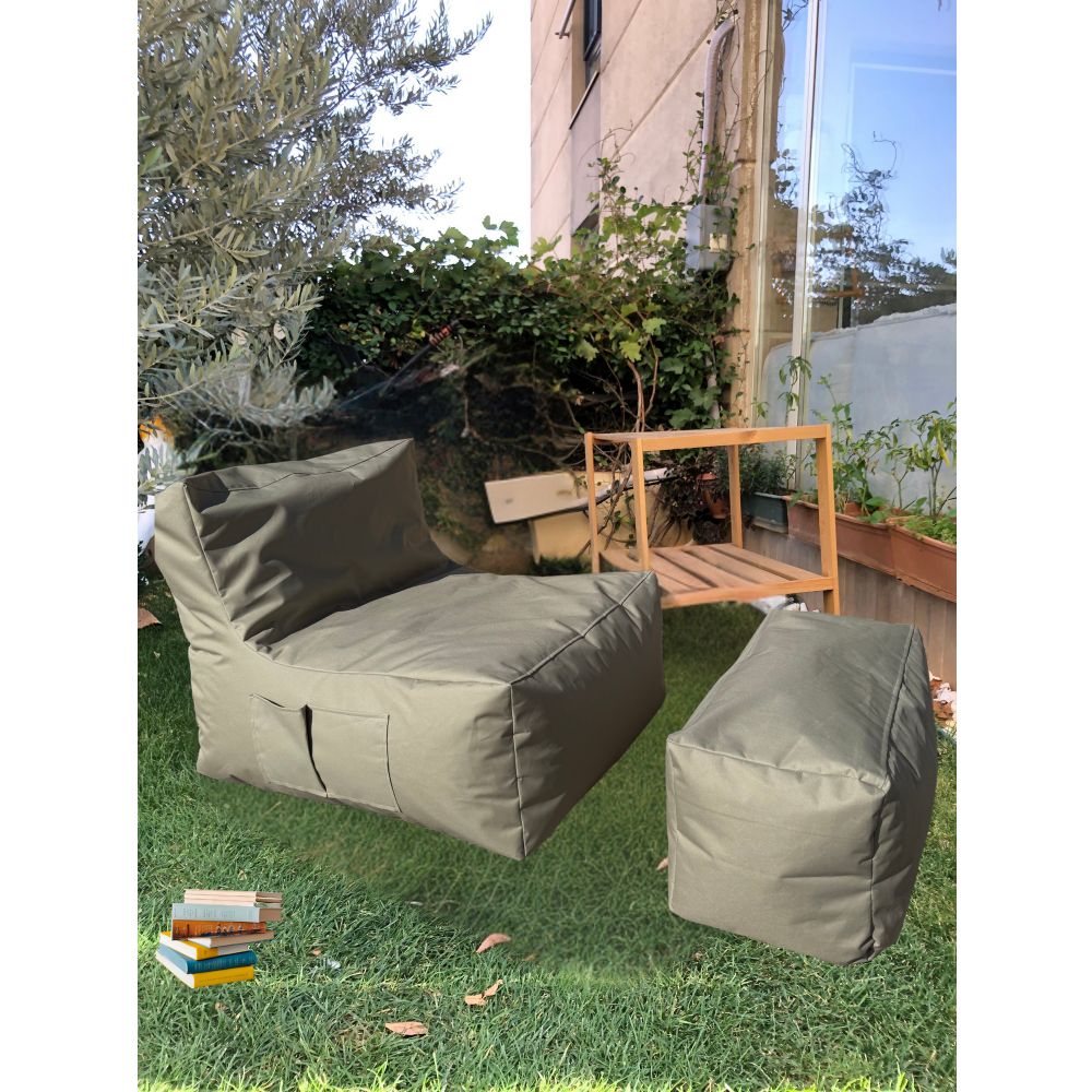 XXL Sedir - Bež Set Bean Bag-a (2 Komada) slika 1