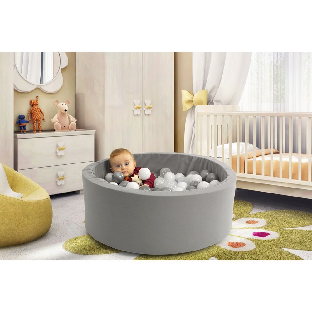 Bazen s lopticama Bubble Pops 150 - sivi slika 1