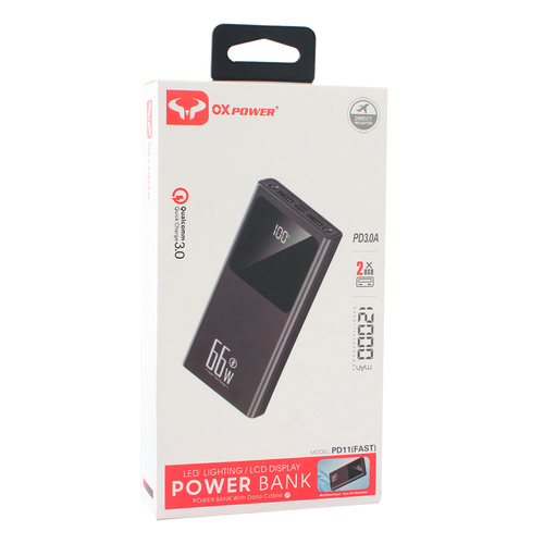 Back up baterija Oxpower PD11 5V 3A 12000 mAh crna slika 1