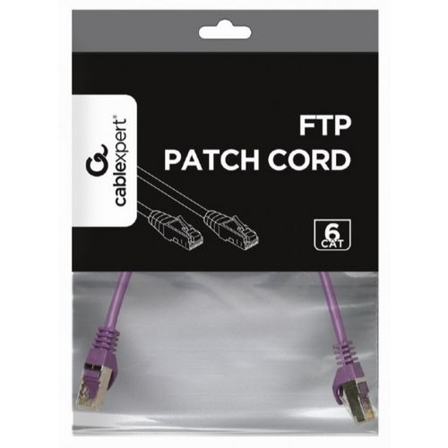 PP6-0.25M/V Gembird Mrezni kabl, CAT6 FTP Patch cord 0.25m purple slika 2