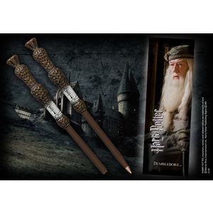 NOBLE COLLECTION - HARRY POTTER - WANDS - DUMBLEDORE WAND PEN AND BOOKMARK