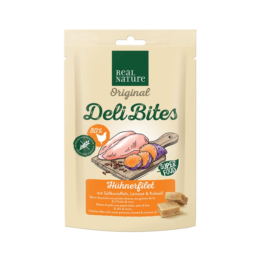 Real Nature poslastica za pse Original Deli bites piletina 150 g slika 1