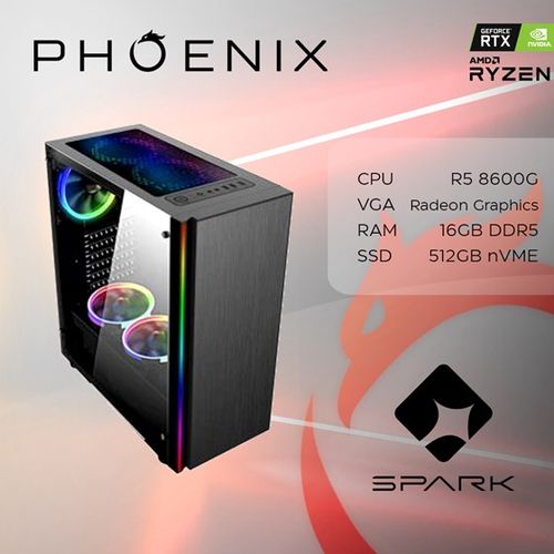 Računalo Phoenix SPARK Y-164, AMD Ryzen 5 8600G, 16GB DDR5, NVMe SSD 512GB, NoOS slika 1