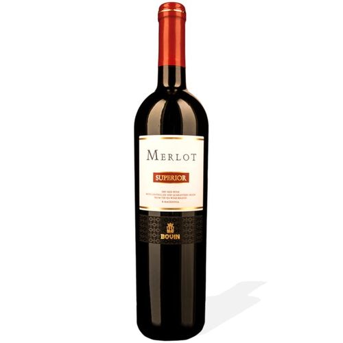 Bovin Vinarija Merlot superior Crno 0,75L slika 1