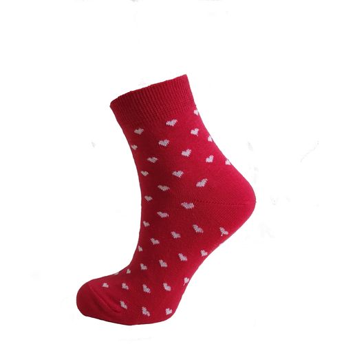 SOCKS BMD Ženska sokna My Pleasure art. 043 vel. 35-38 crvena bela srca slika 1