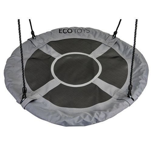 EcoToys dječja ljuljačka gnijezdo roda 100cm siva slika 4