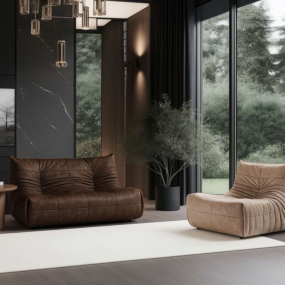 Sofa za tri osobe Bocek - smeđa boja slika 3