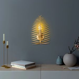 Zidna Lampa Leaf - 15322, boje: Zlato