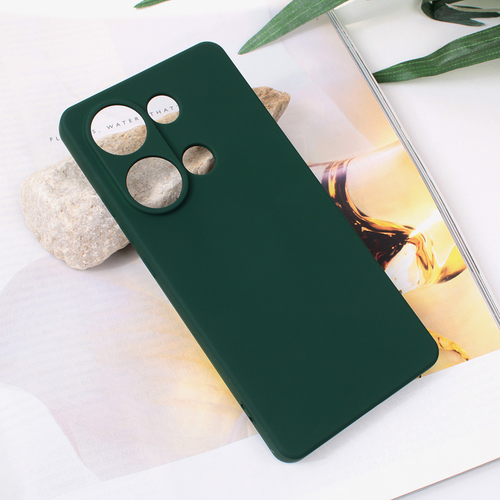 Torbica Teracell Soft Velvet za Xiaomi Redmi Note 13 Pro 4G (EU) tamno zelena slika 1