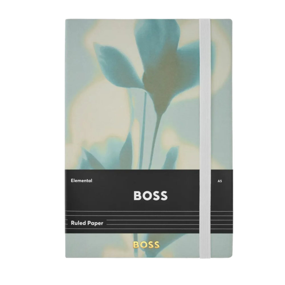 Hugo Boss notes A5 Holographic Flower HNH623TL, svijetlo zeleni slika 1