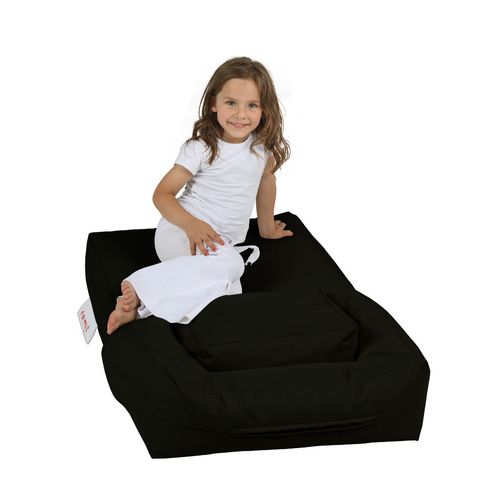 Atelier Del Sofa Vreća za sjedenje, Kids Single Seat Pouffe - Black slika 5