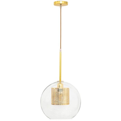 TOOLIGHT Staklena viseća svjetiljka zlatna Loft APP554-1CP 20cm slika 7