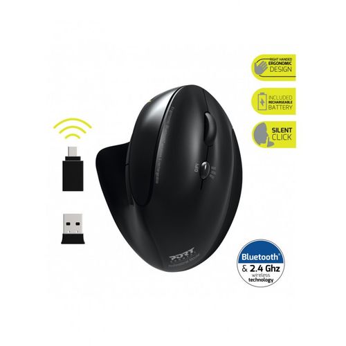 PORT Mouse BT+WiFi (900706-BT) Ergonomic Rechargeable slika 6