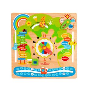 GLOBO Drvena tabla Calendario Didattico - Kalendar i sat
