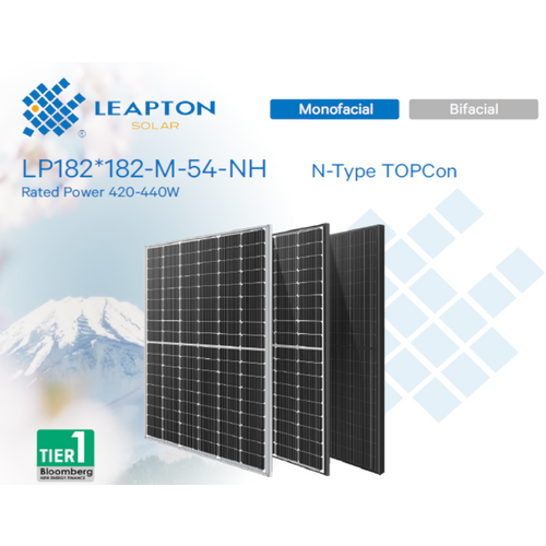 Solarni panel LEAPTON ENERGY LP182*182-M-54-NH  440W  Monofacijalni  N-Type slika 1