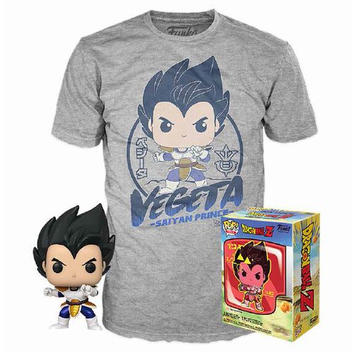 Set POP figure & Tee Dragon Ball Z Vegeta size M slika 1