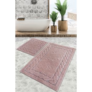 Daniel - Powder Multicolor Bathmat Set (2 Pieces)