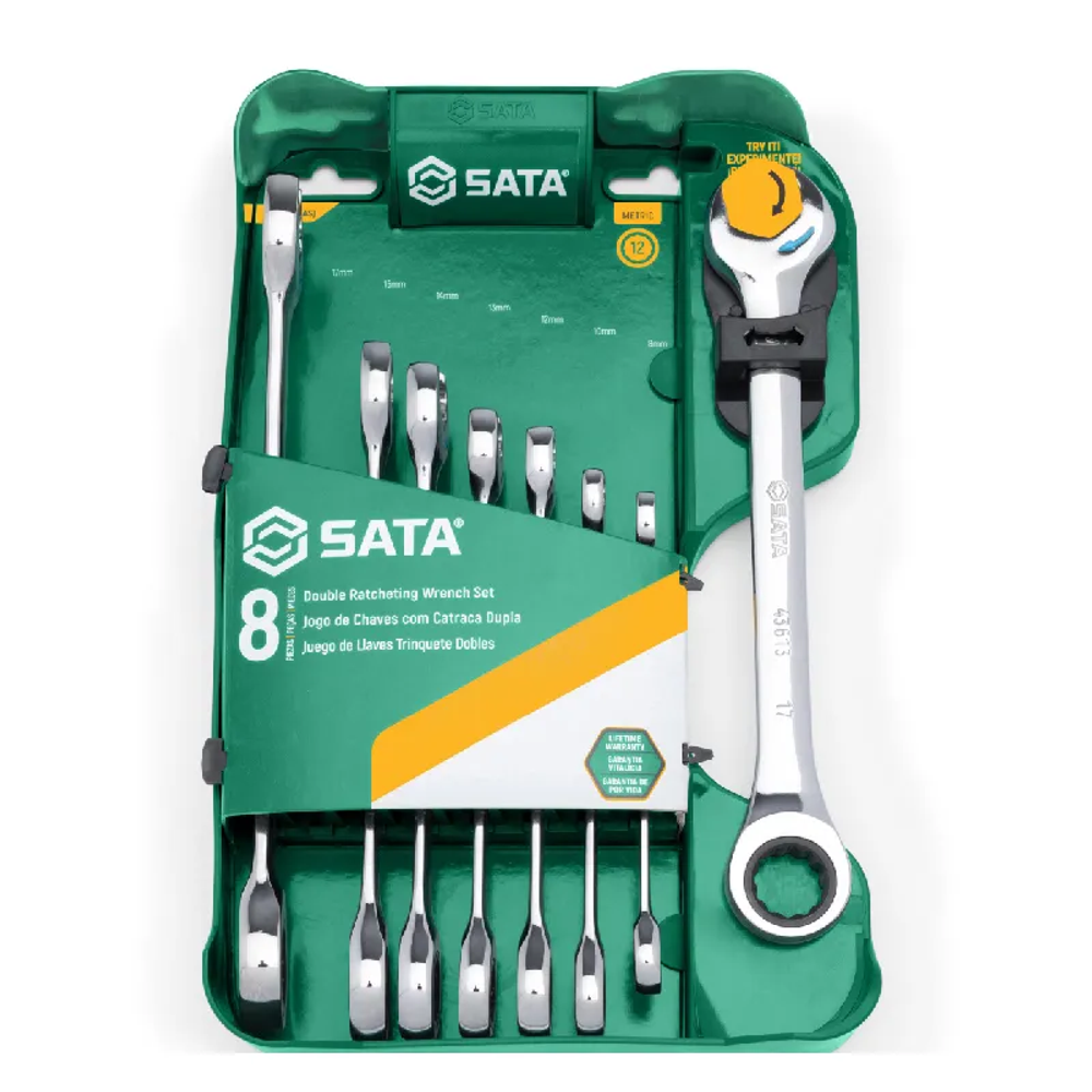Sata Ključ Vil-Ok 8-19 mm Set Sa Zujalicom 8/1 Sata St08007ASJ slika 2