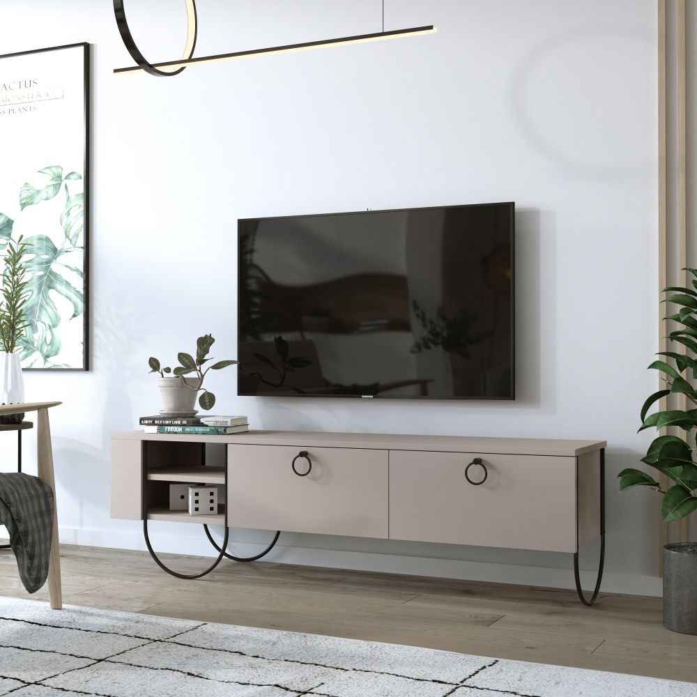 TV Stalak Norfolk u Svijetloj Mocha Boji slika 1