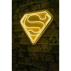 Wallity Ukrasna plastična LED rasvjeta, Superman - Yellow