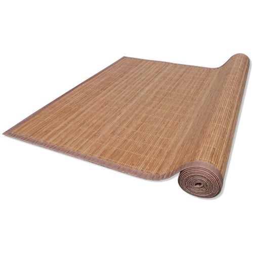 Pravokutni smeđi tepih od bambusa 150 x 200 cm slika 20