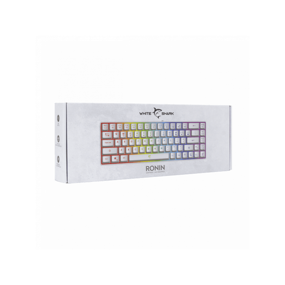 WHITE SHARK Tastatura GK-2201 RONIN / US, bijela slika 5