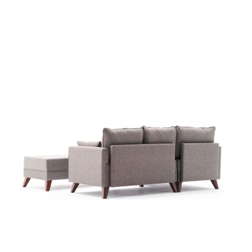 Atelier Del Sofa Kutna garnitura na razvlačenje, Smeđa, Bella Mini Corner Sofa Left - Brown slika 7