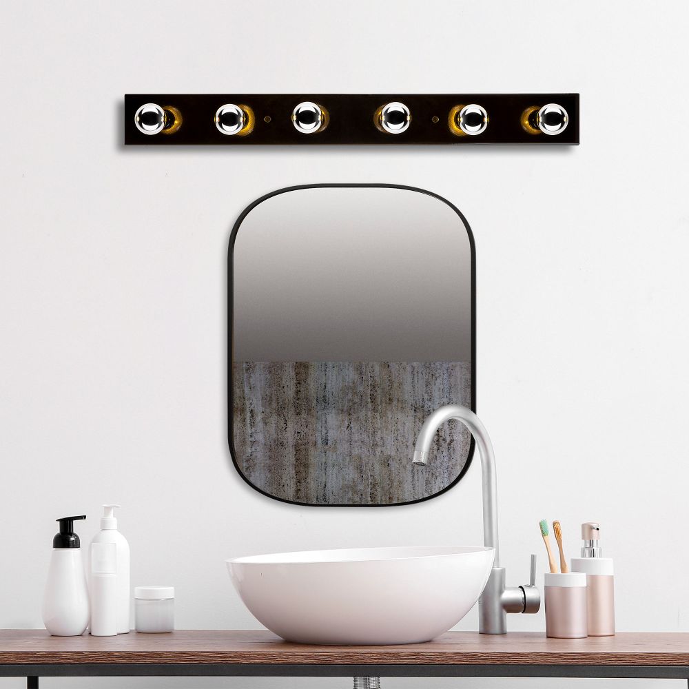 Zidna lampa Mirro 12235 u crno-zlatnoj boji slika 1