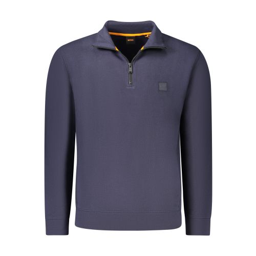 HUGO BOSS MEN'S ZIP-UP SWEATSHIRT BLUE slika 1