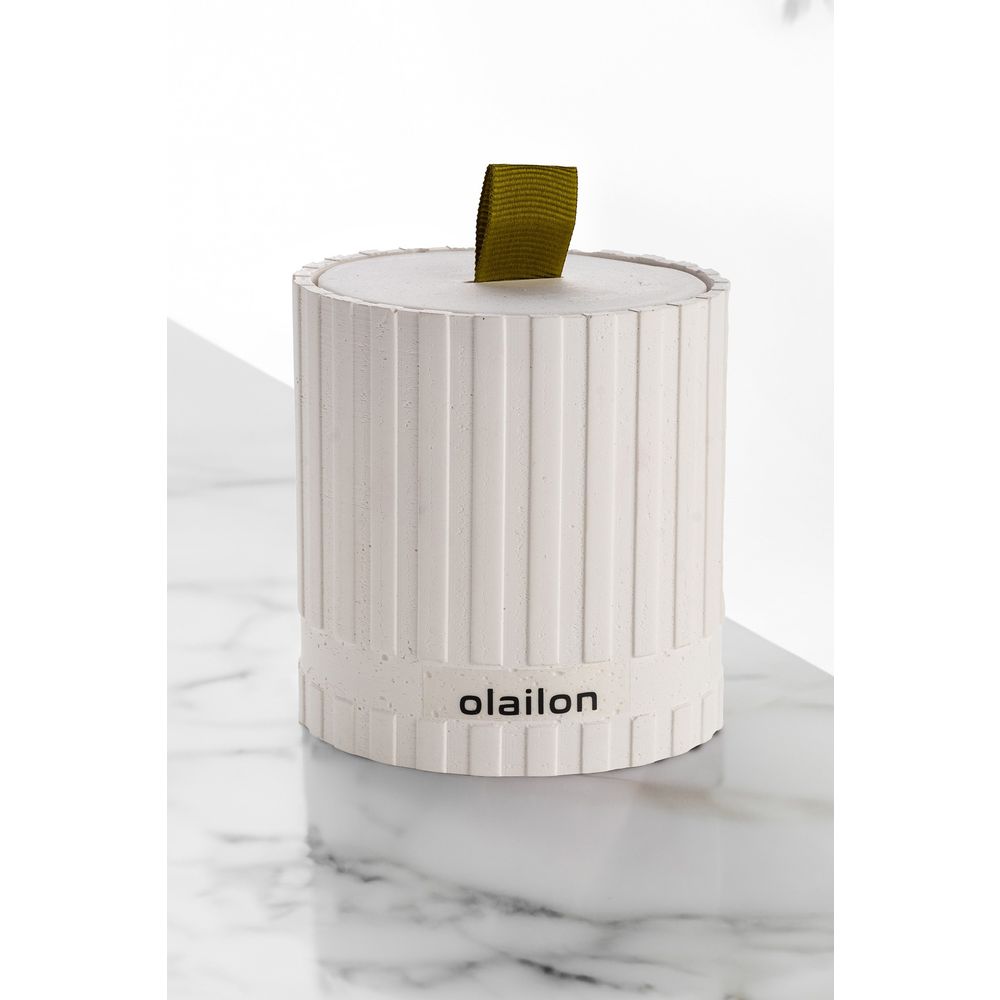 Candle Sutun - colours: White, Green slika 1